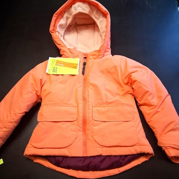 NWT Cold Weather Winter Girl's Hooded Jacket Size 4/5 - Picture 1 of 9